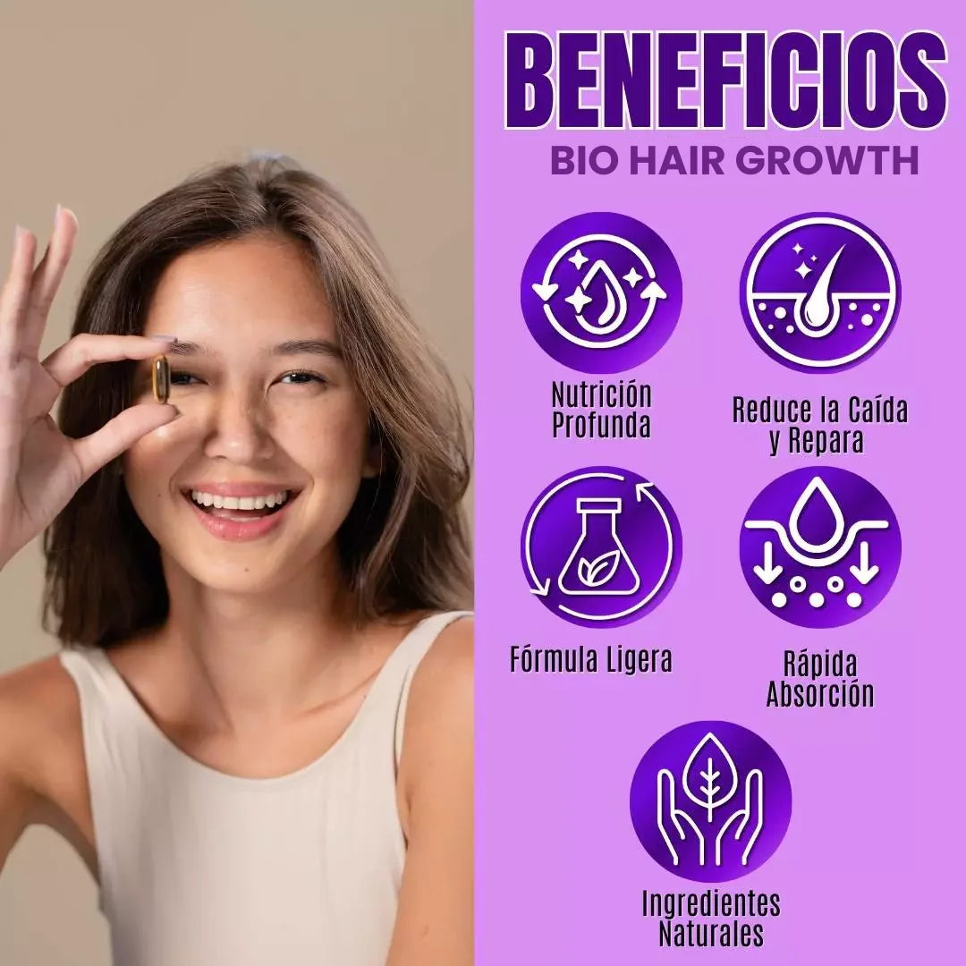 Bio Hair Growth® - Recupera y Fortalece el Cabello + Envío Gratis
