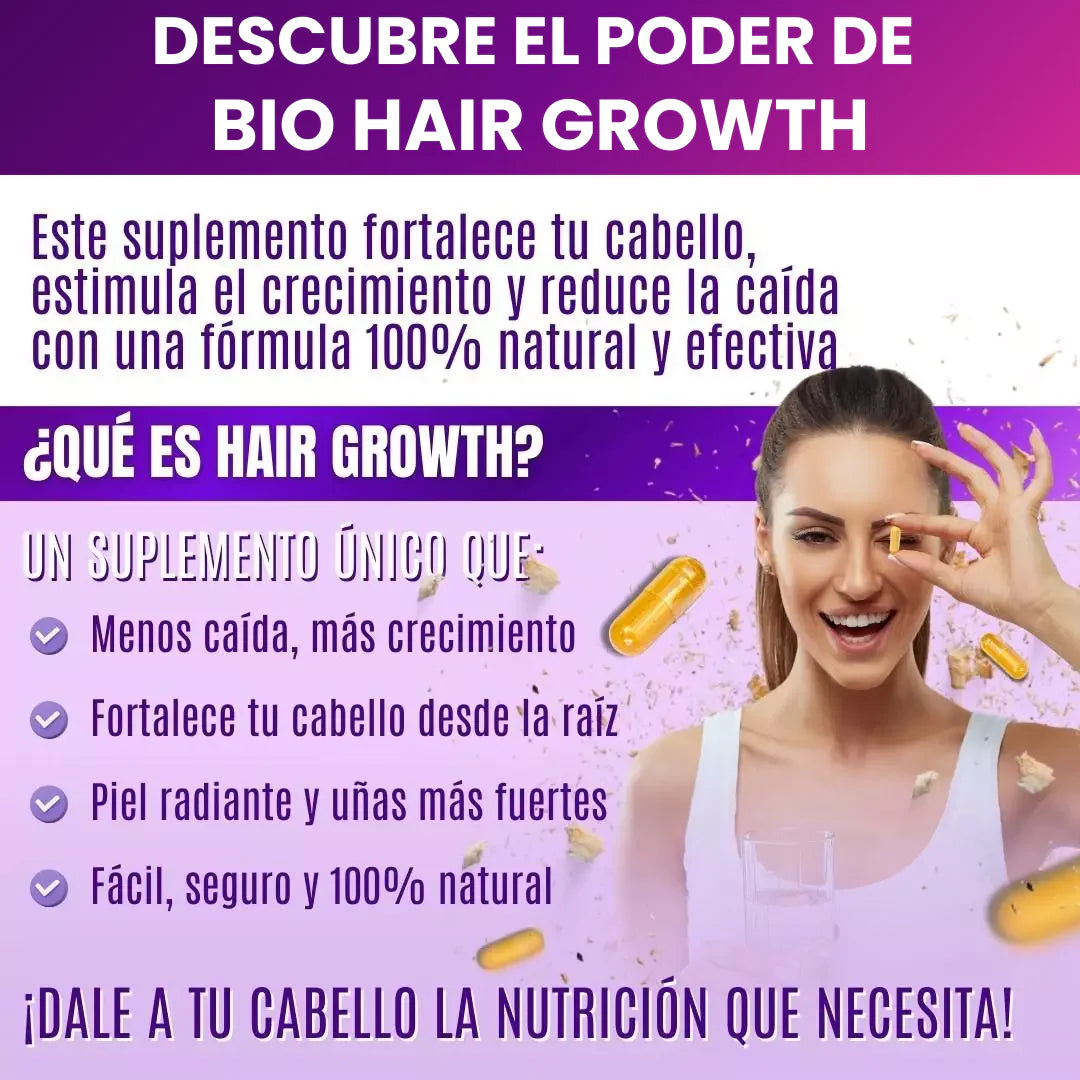 Bio Hair Growth® - Recupera y Fortalece el Cabello + Envío Gratis