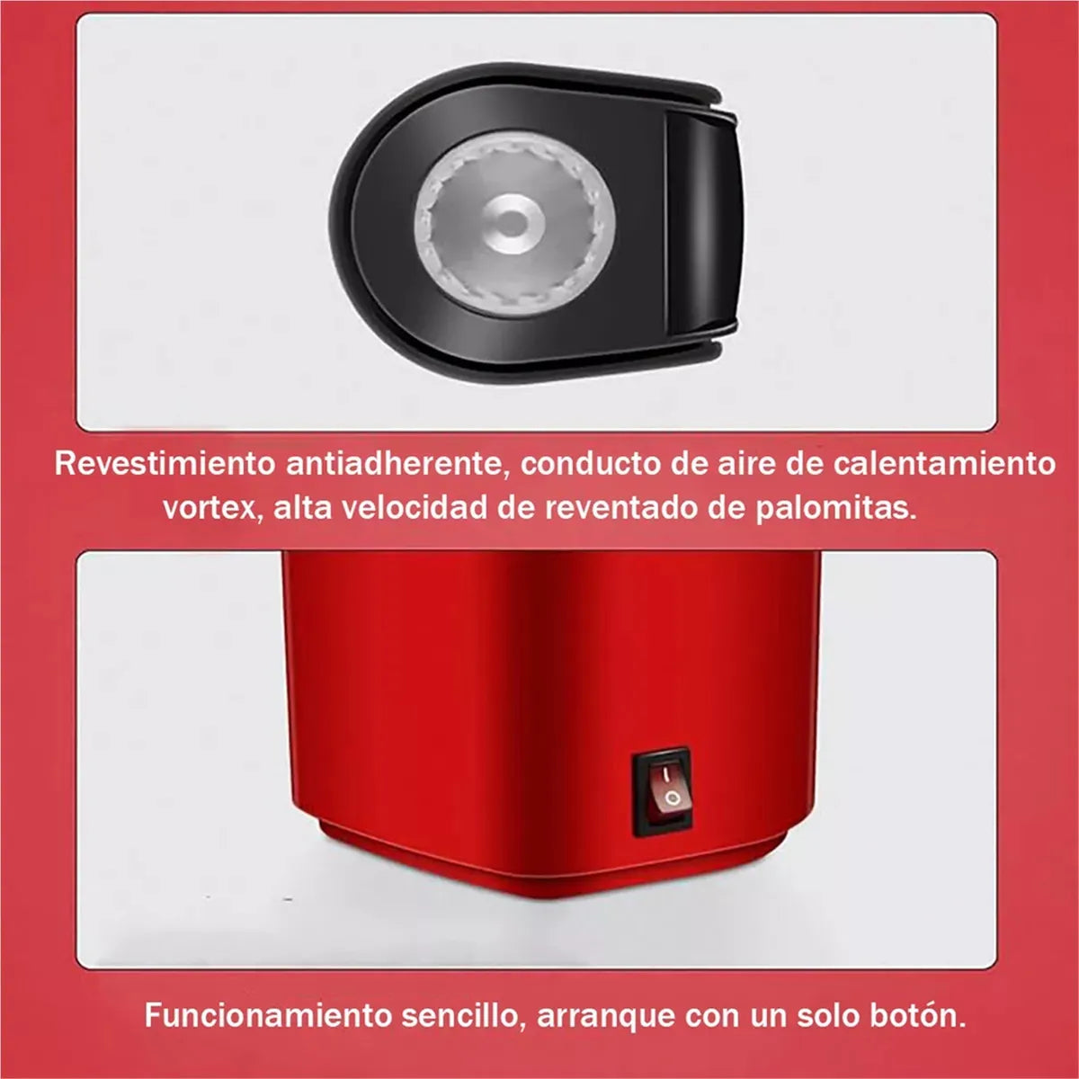 Máquina Eléctrica De Aire Caliente Para Palomitas De Maíz | Palomitera Sin Aceite