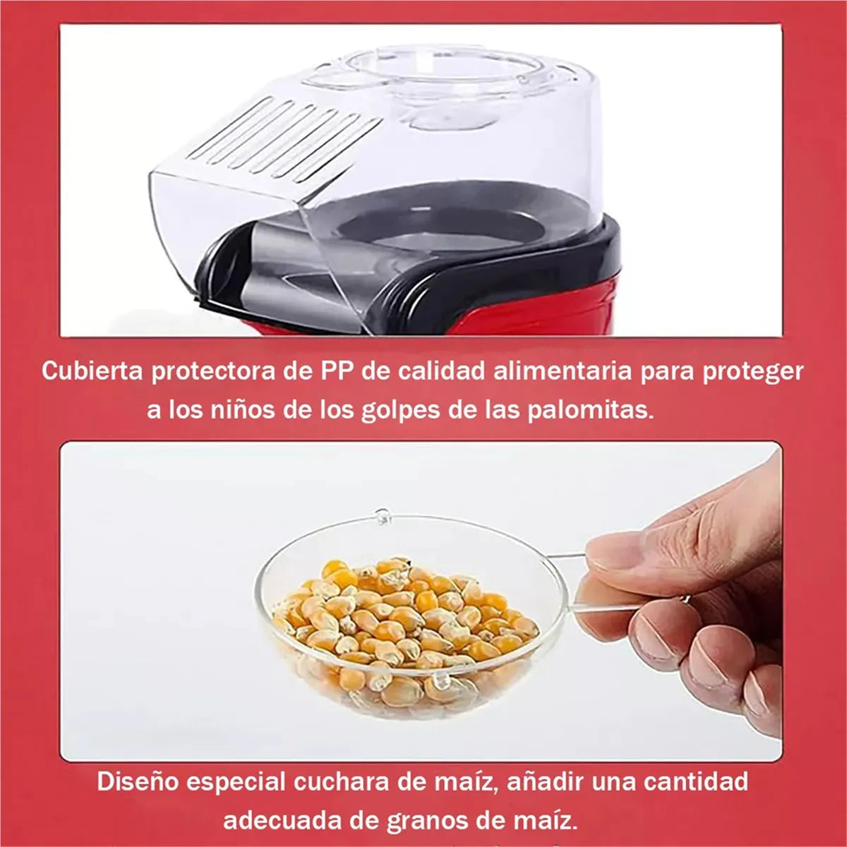 Máquina Eléctrica De Aire Caliente Para Palomitas De Maíz | Palomitera Sin Aceite