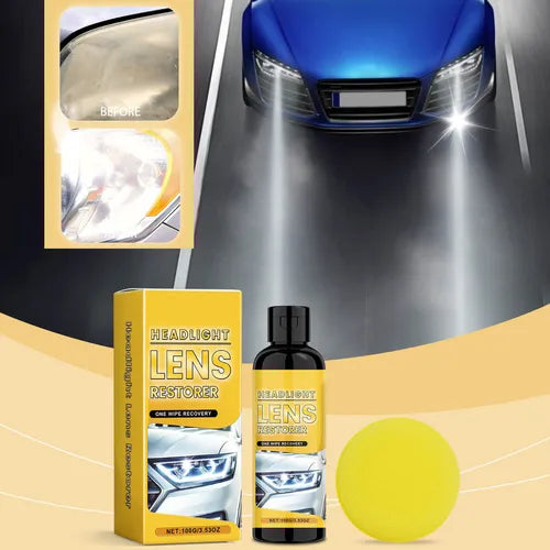 Kit Restaurador De Faros De Coche Eliminador De Opacidad Y Amarillento Sin Pulir