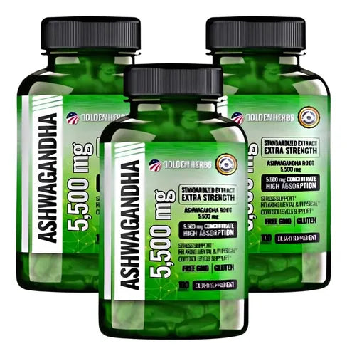 ASHWAGANDHA - Reduce cortisol & estrés +ENVÍO GRATIS