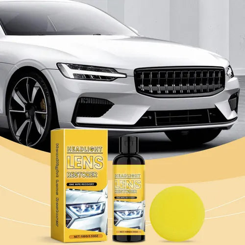 Kit Restaurador De Faros De Coche Eliminador De Opacidad Y Amarillento Sin Pulir