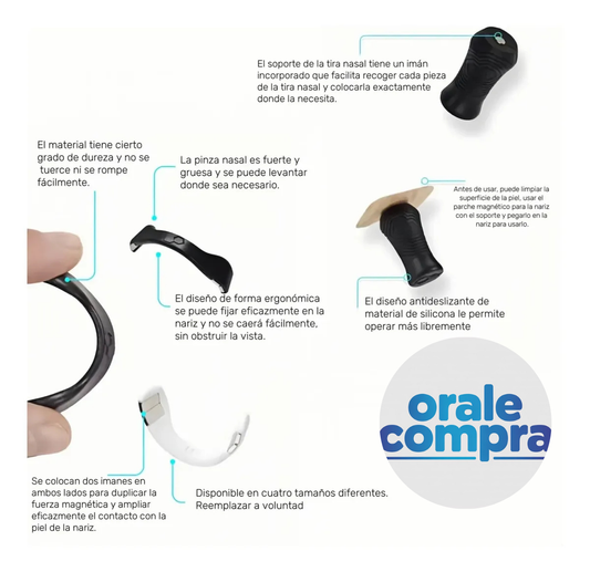 Dilatador Nasal Antirronquido Para Dormir Mejor