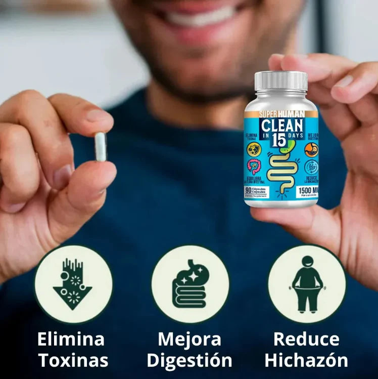 Detox Estomacal En 15 Días Super Human + Envío Gratis