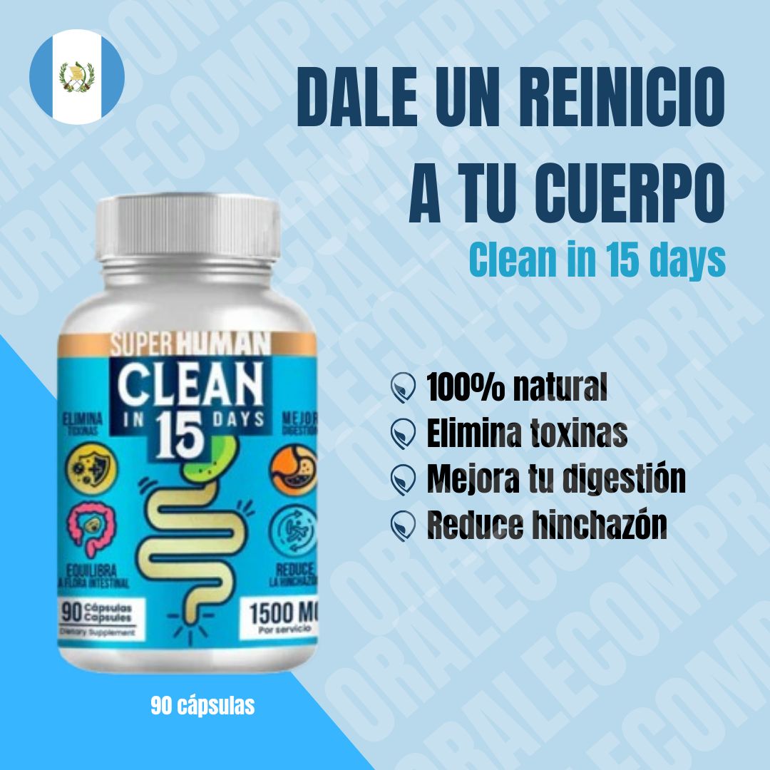 Detox Estomacal En 15 Días Super Human + Envío Gratis